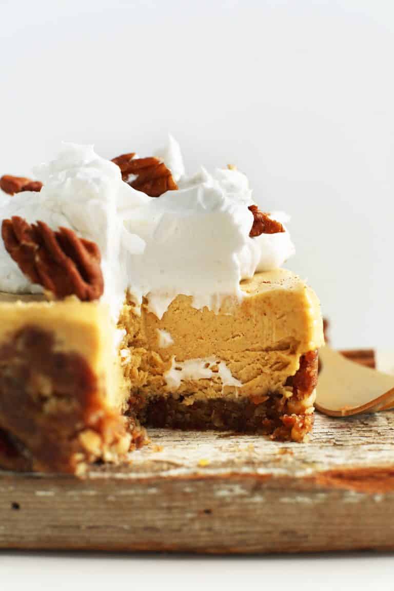 11. Vegan Pumpkin Cheesecake