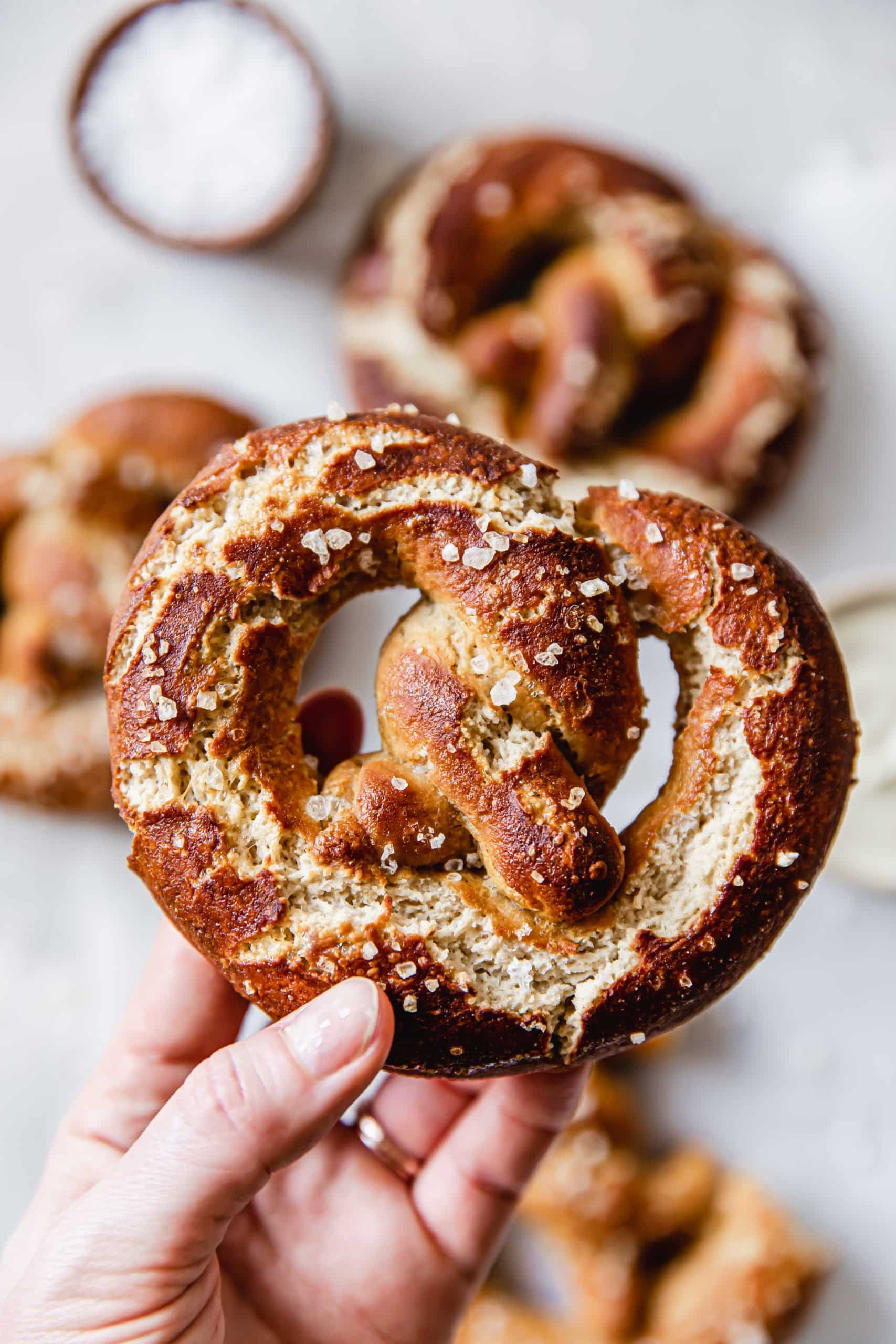 Vegan & Gluten-Free German Soft Pretzels