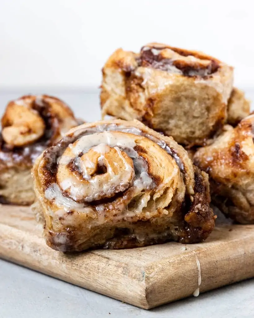 Vegan Sourdough Cinnamon Rolls
