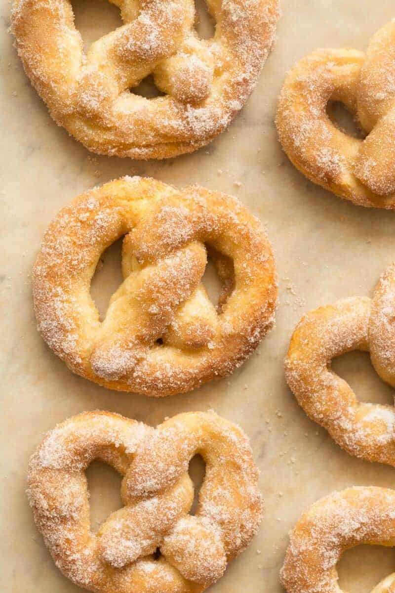 2 Ingredient Dough Cinnamon Soft Pretzels 