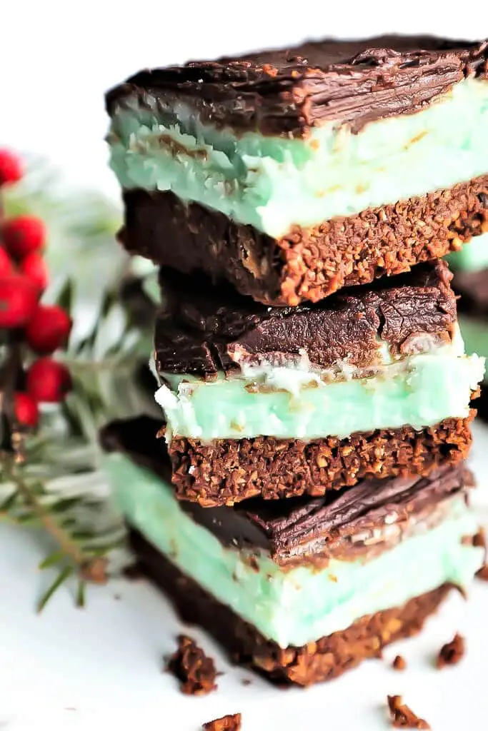 Vegan Creme de Menthe Squares 