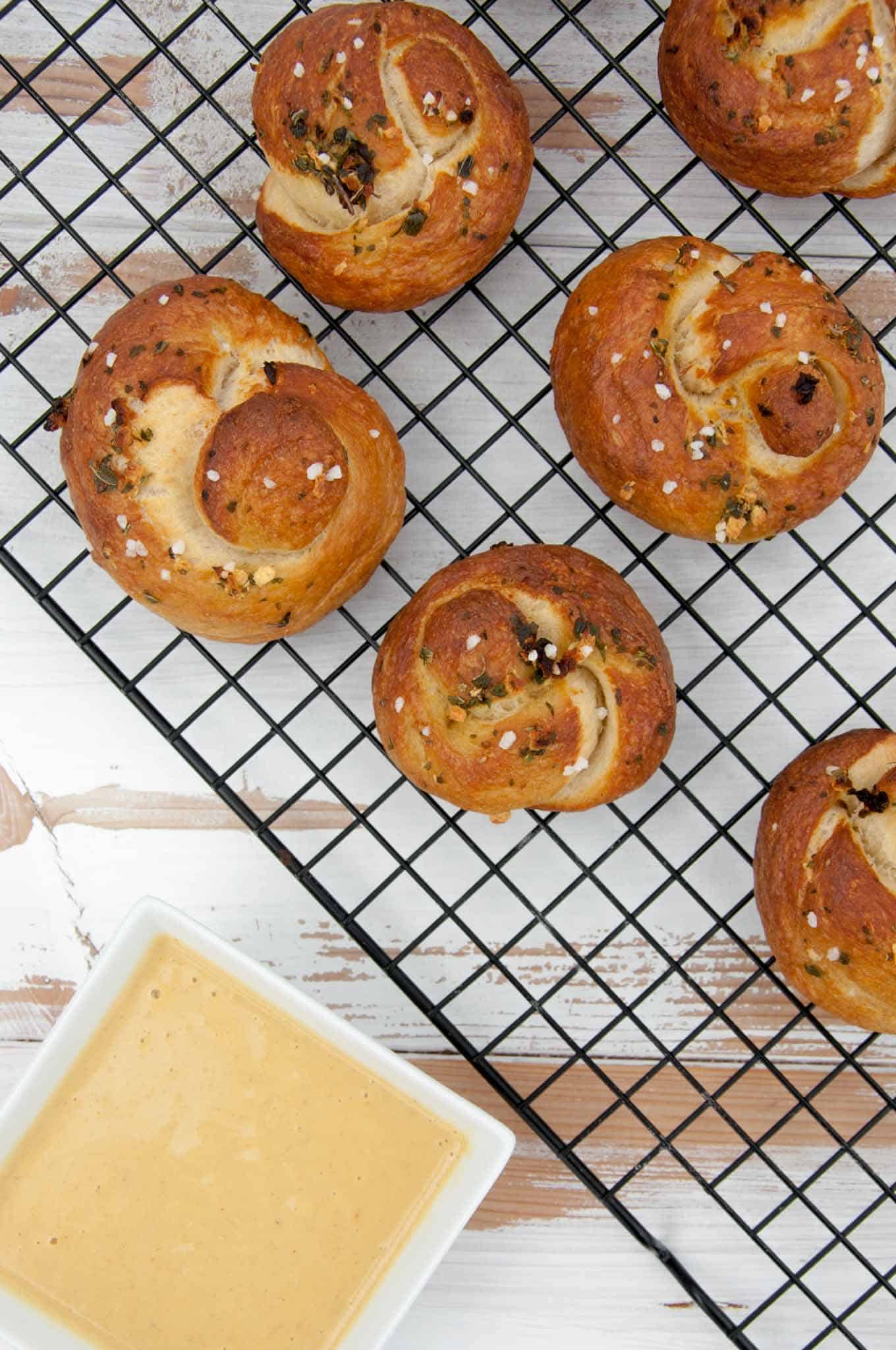 Vegan Pretzel Garlic Knots Recipe