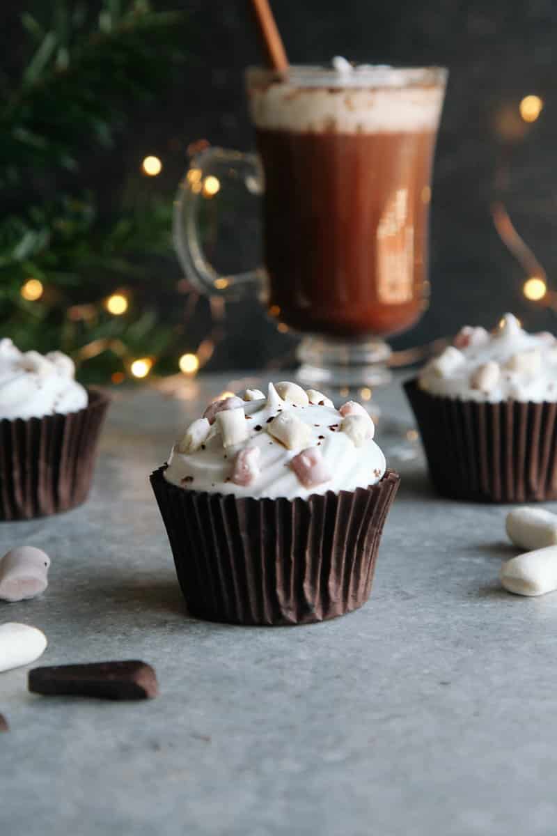 Hot Chocolate Cupcakes 