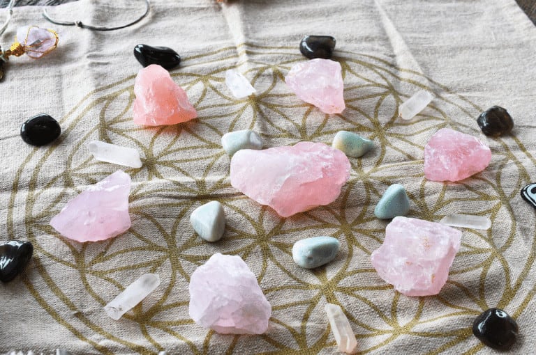 Step 4: Arrange the crystals