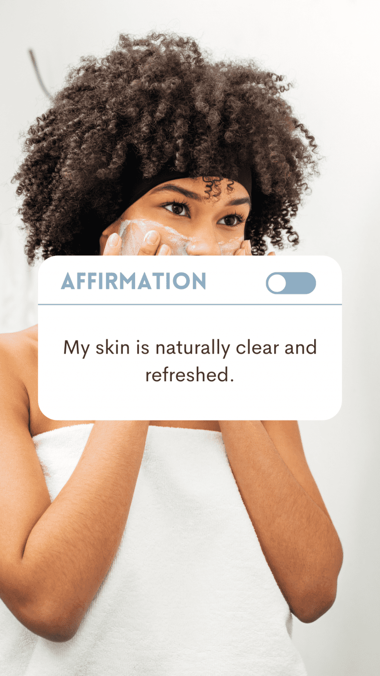 Affirmations for acne-free skin