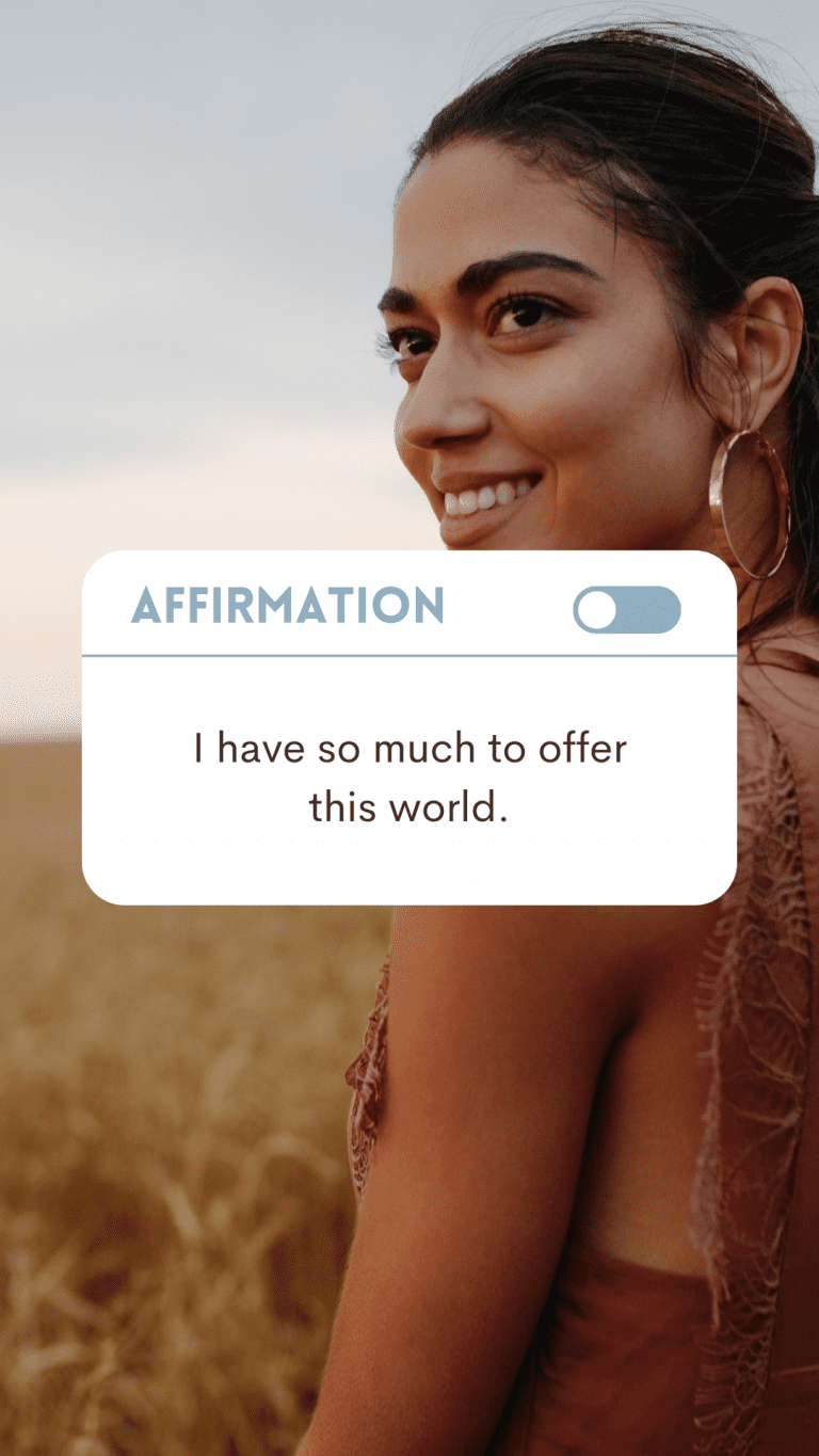 4. Visualize your affirmation as you say it