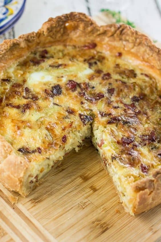 Asparagus, Ricotta, and Prosciutto Quiche