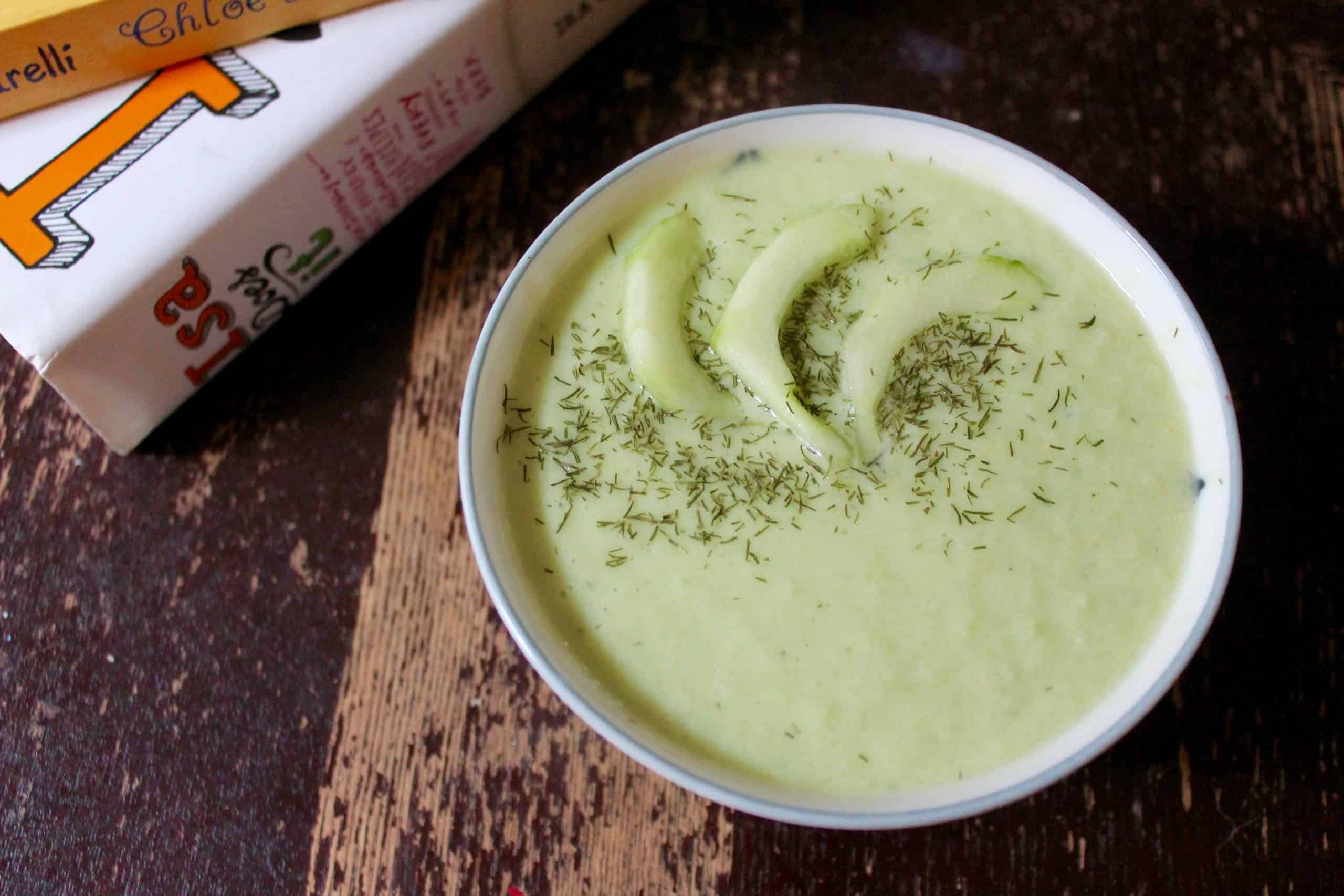 Chilled Cucumber Avocado Soup