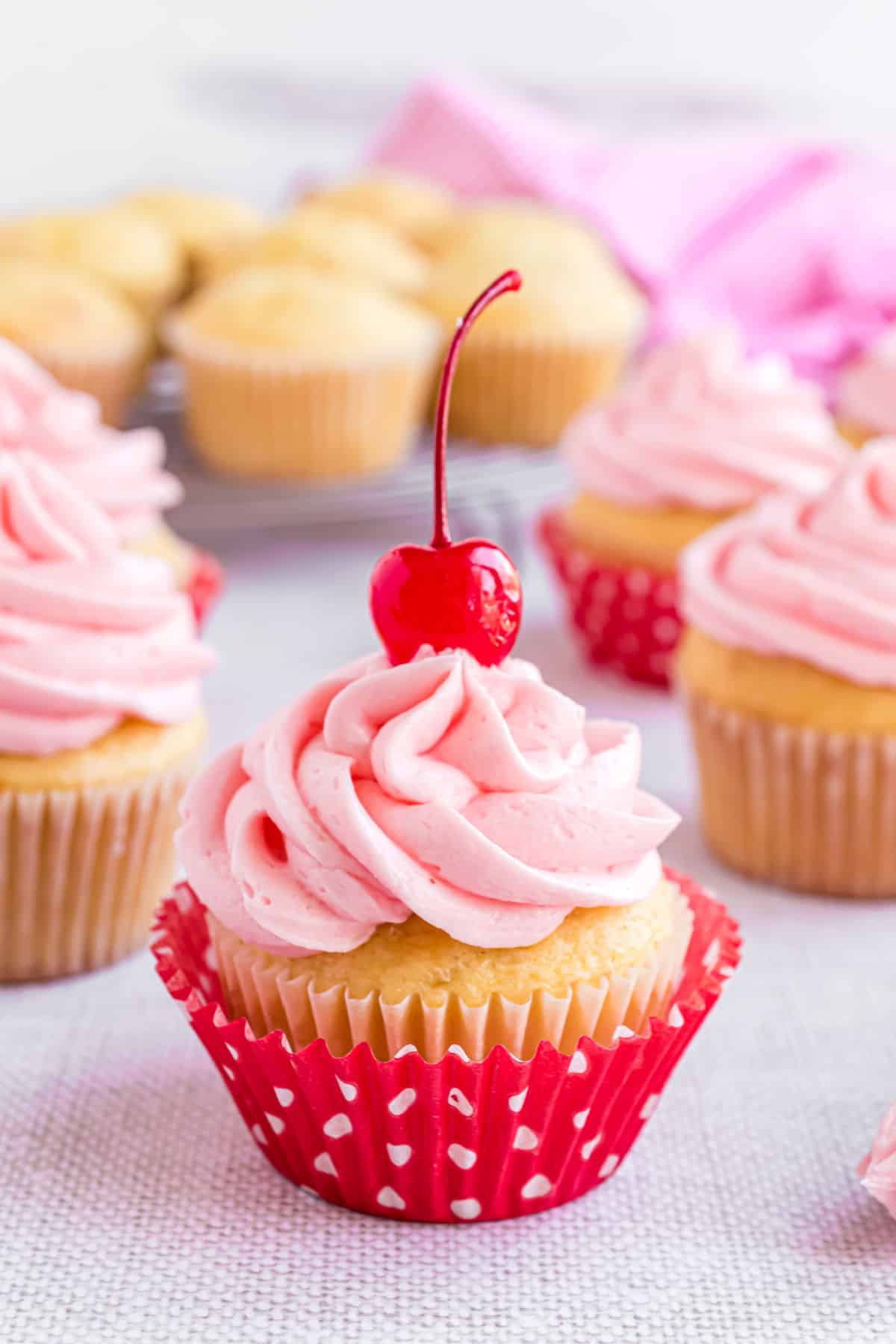 Cherry Almond Cupcakes