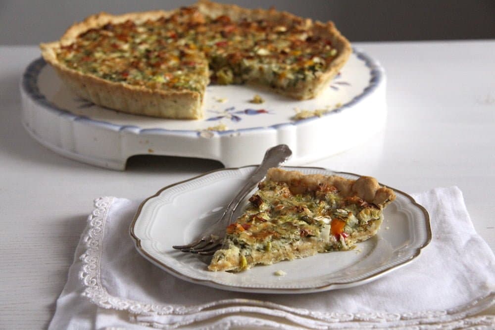 Green Onion and Cheese Quiche