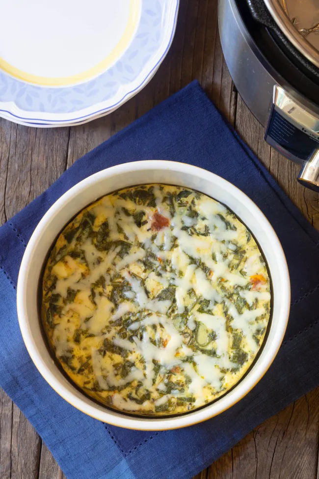 Keto Quiche in the Instant Pot