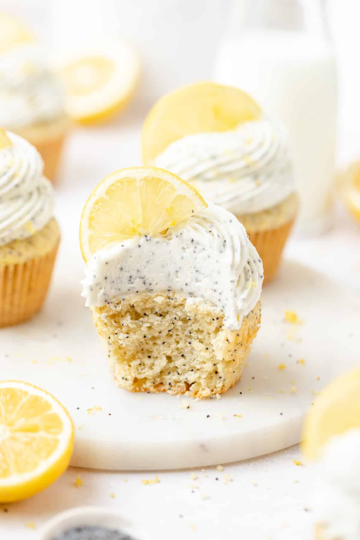 Lemon Poppy Seed Cupcakes