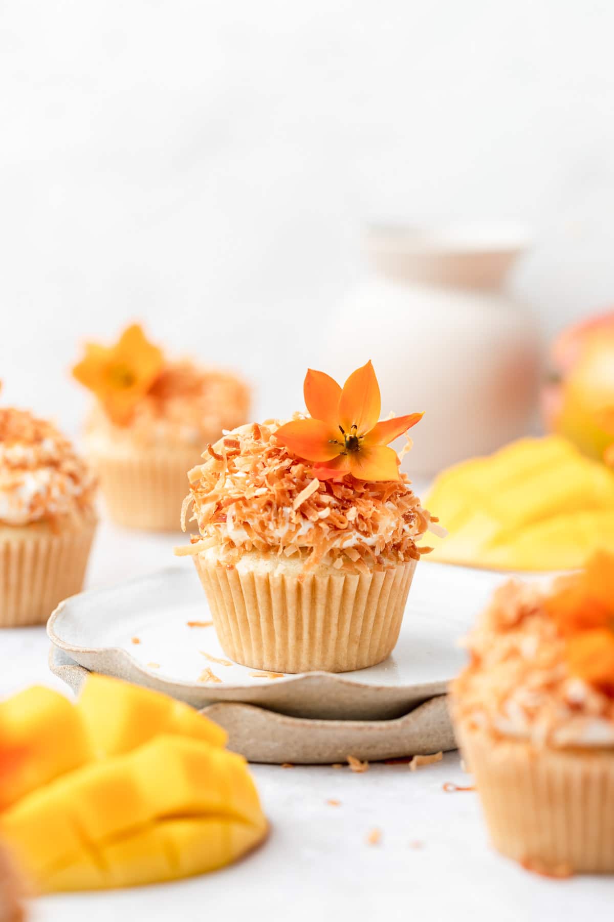 Mango Coconut Cupcakes