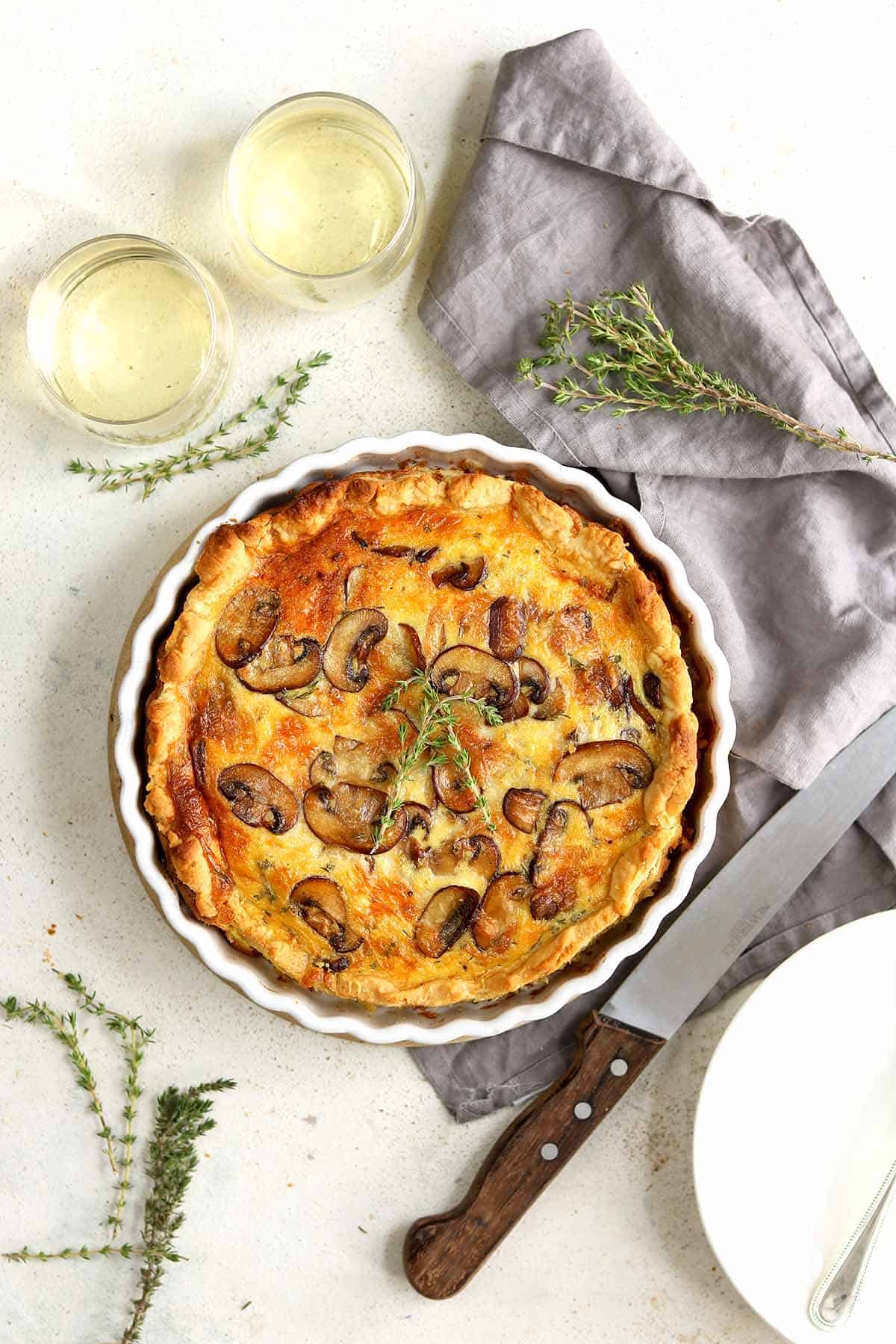 Mushroom Quiche