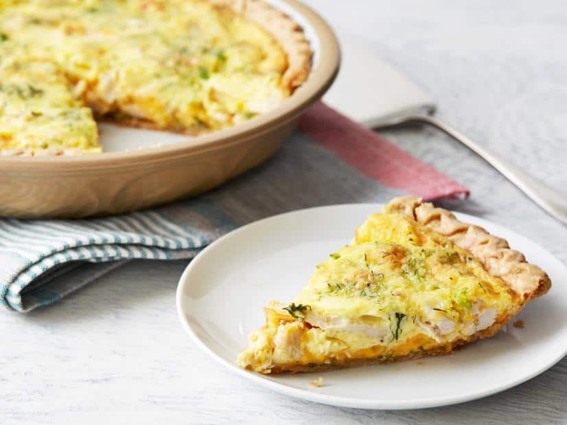 Turkey and Cheddar Quiche