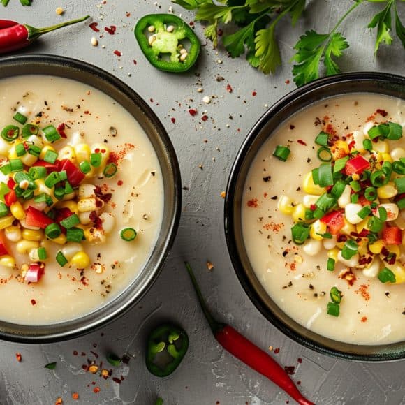 milkychoco04_Two_bowls_of_elote_soup_each_with_creamy_corn_pure_74c2a37b-4eb8-411e-a088-c2a41c12f5f3