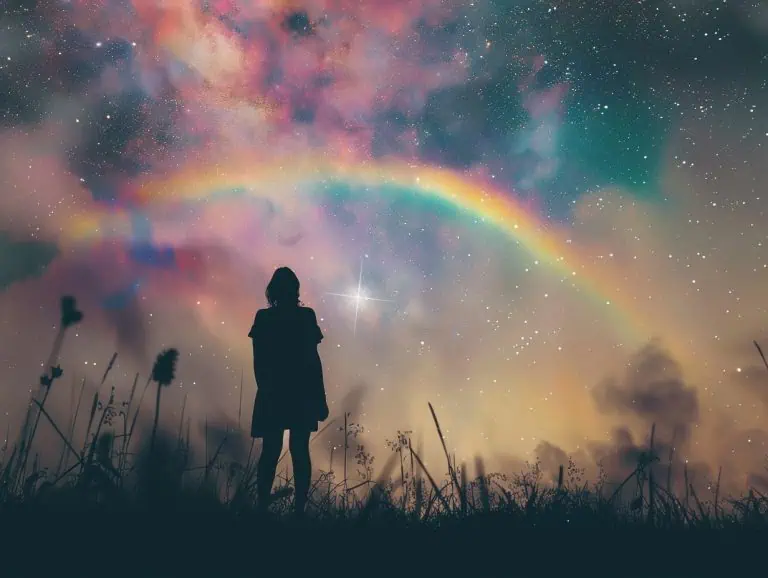 emthehuman1_a_person_looking_at_a_rainbow_spiritual_stars_-a_5c789b6e-e4a1-4dc7-9042-c4dc29b397bf_1