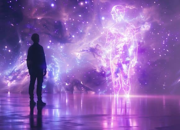 emthehuman1_a_person_standing_next_to_a_glowing_figure_closeu_2974ba51-ccf5-4bce-b590-d28f05923c44_0