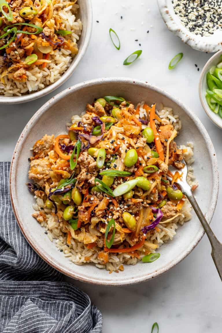 15. Extra Veggie Turkey Egg Roll in a Bowl 