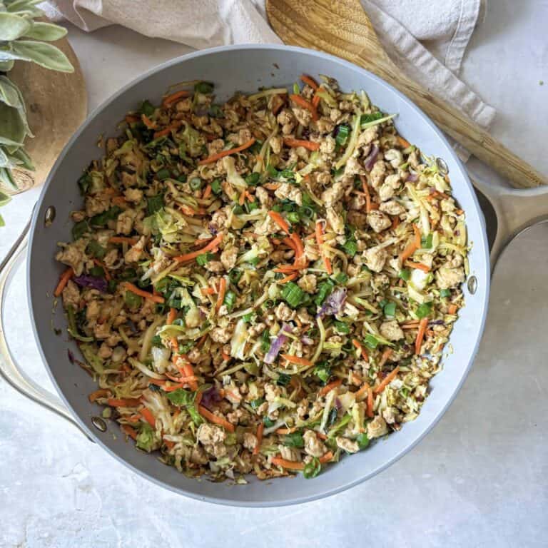 16. Easy Lean & Green Egg Roll in a Bowl