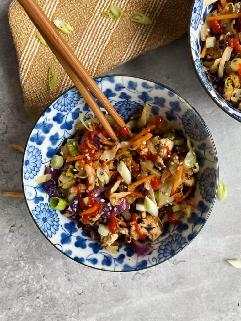 22. Tofu Egg Roll in a Bowl