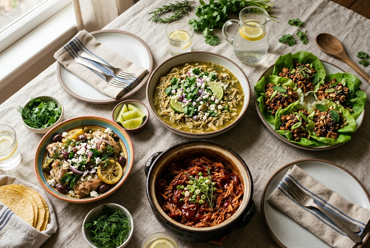 12 Easy Crockpot Chicken Meals for Summer